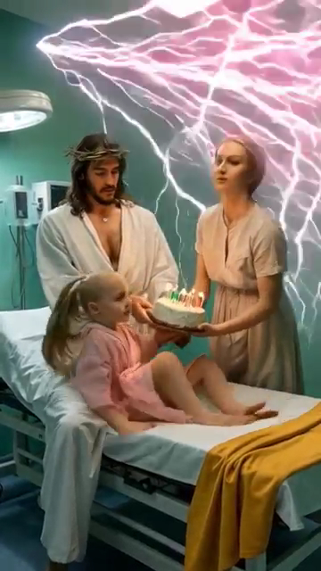 Sick Girl Lies Alone in the Hospital — Until Jesus Appears Beside Her