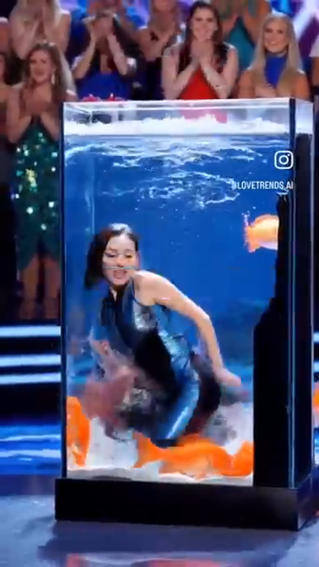 Girl Dives Into a Tank Full of Fish on AGT – You Won’t Believe What Happens Next!