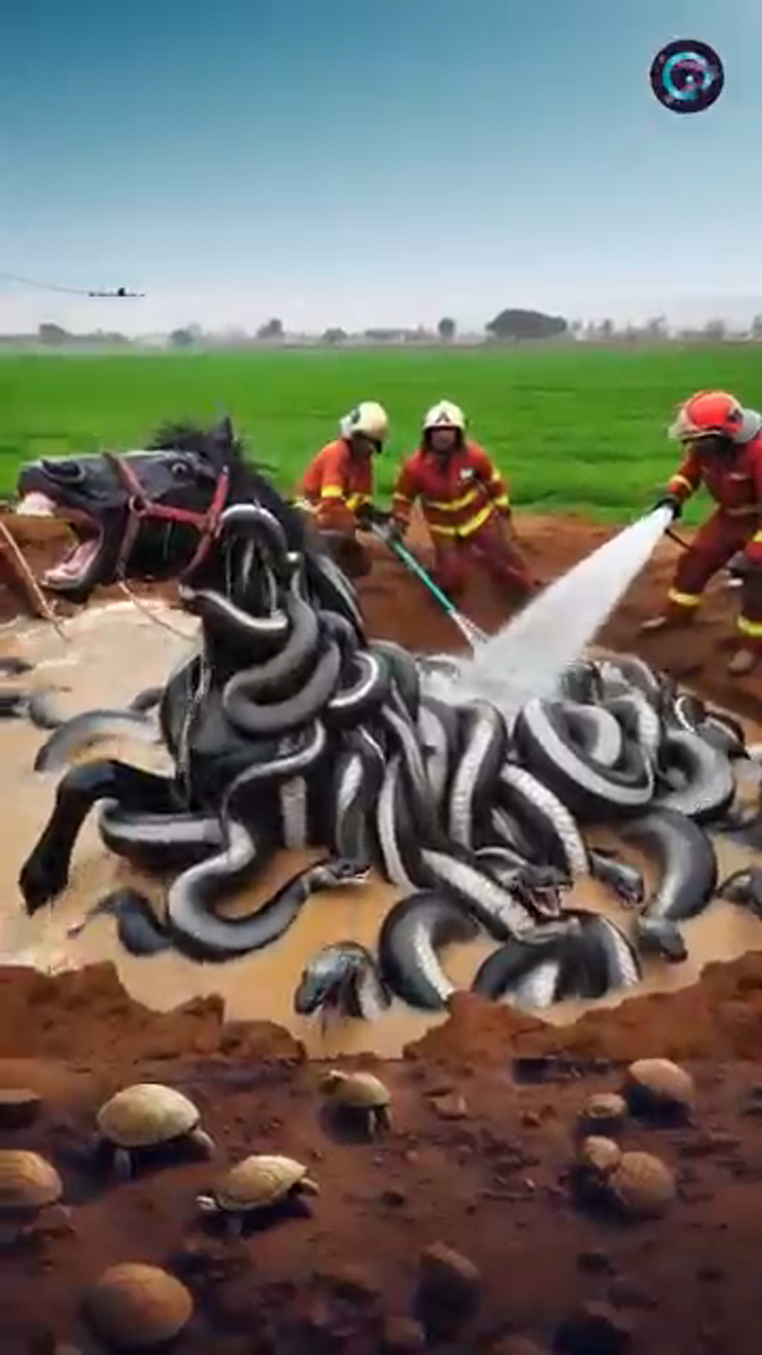 Trapped in Terror: Horse Covered in Cobras Saved by Brave Rescue Team
