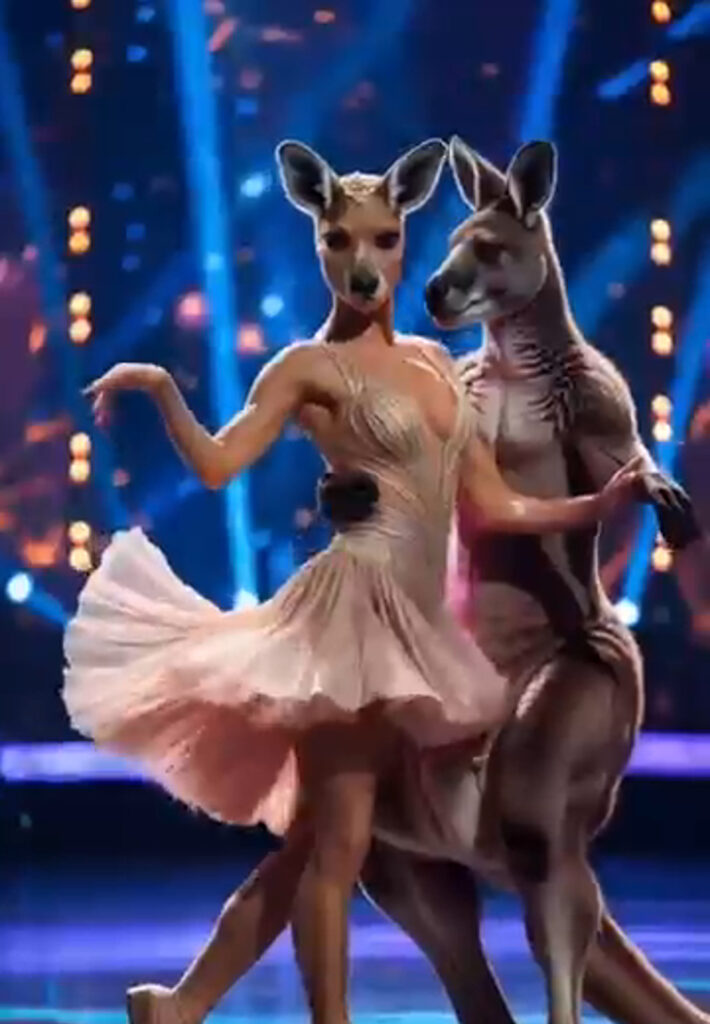 Woman and Kangaroo Steal the Show with Wild Dance Performance on AGT ...