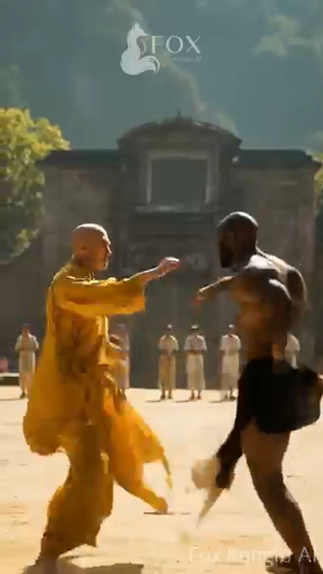 Perfect Leg Sweep: Boxer Helpless Against Shaolin Monk