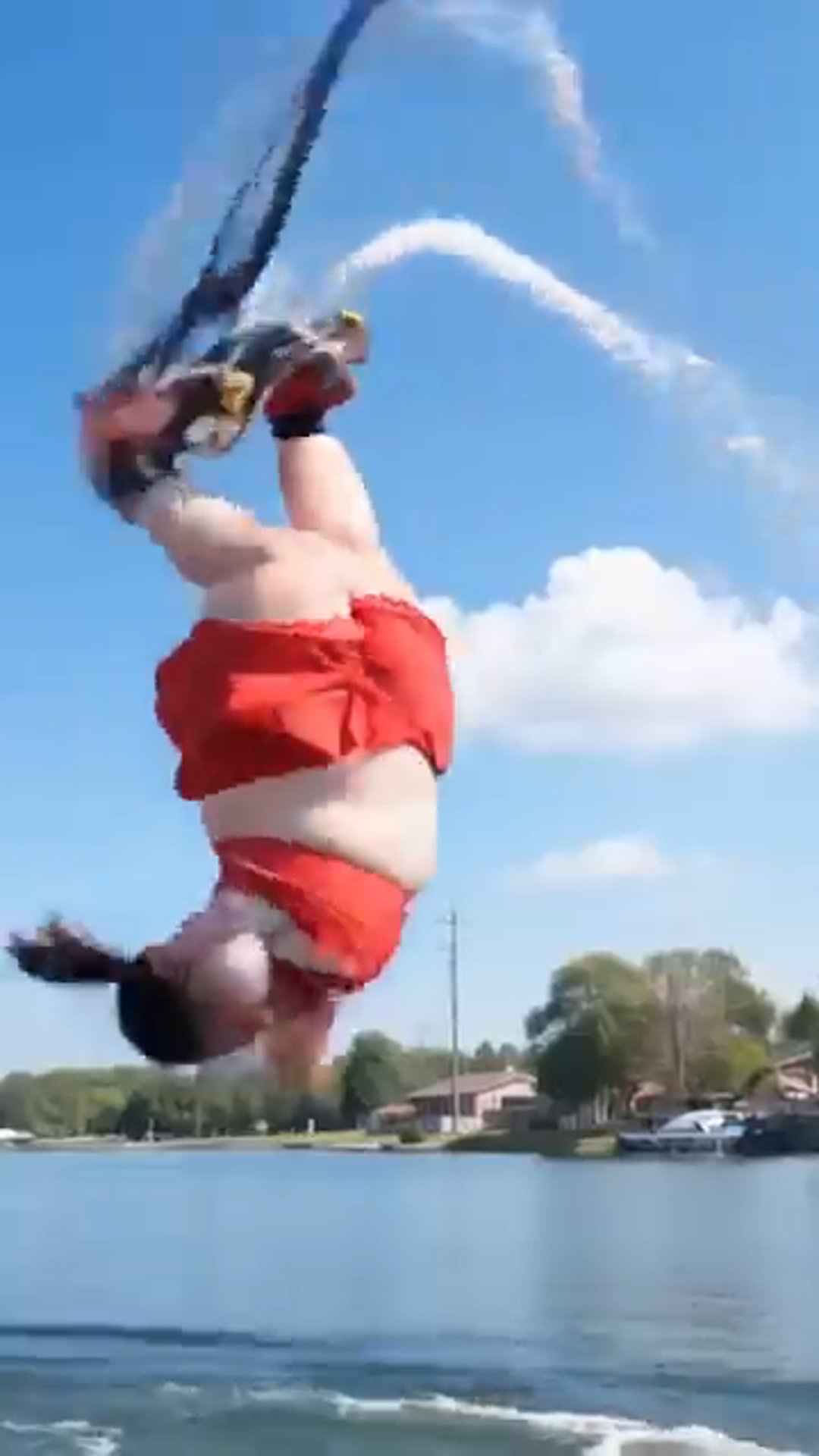 Woman Soars and Spins with Water Jetpack: A Thrilling Aerial Adventure!