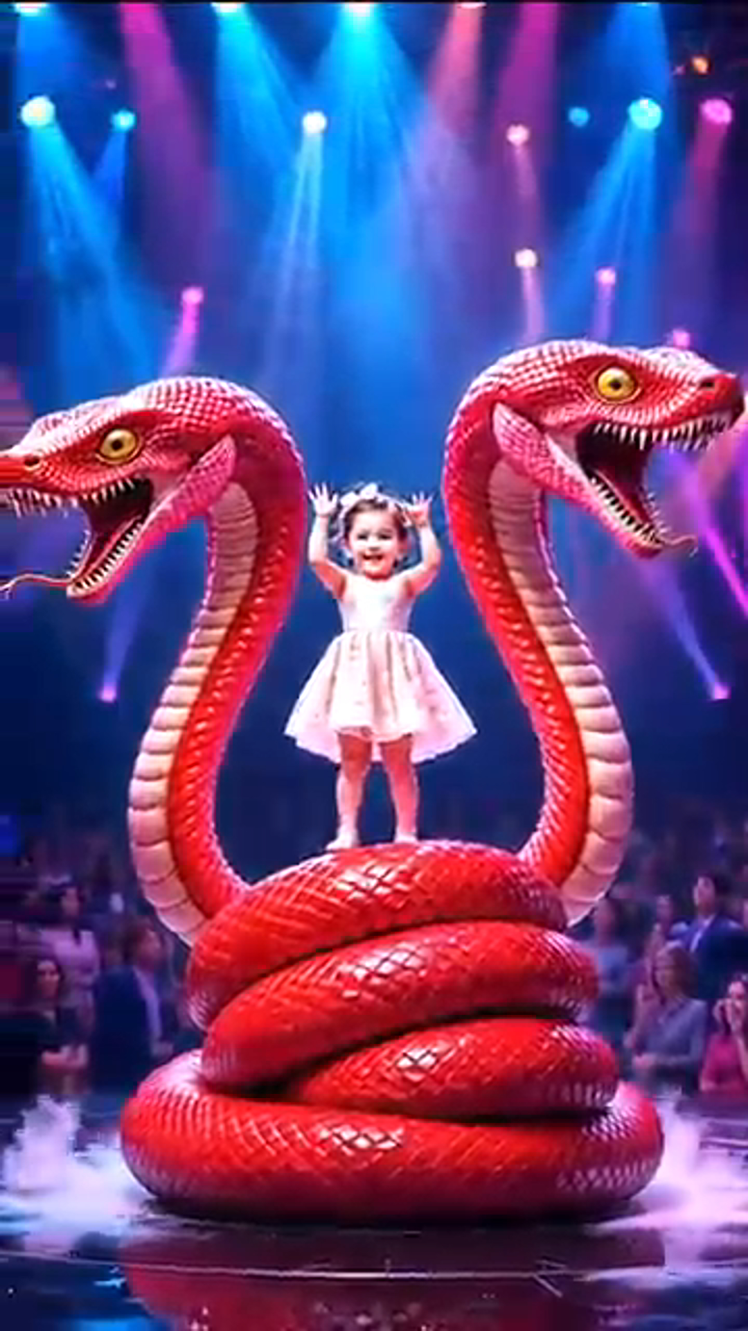 Fearless Baby Girl Shocks AGT Crowd With Snake Dance Performance