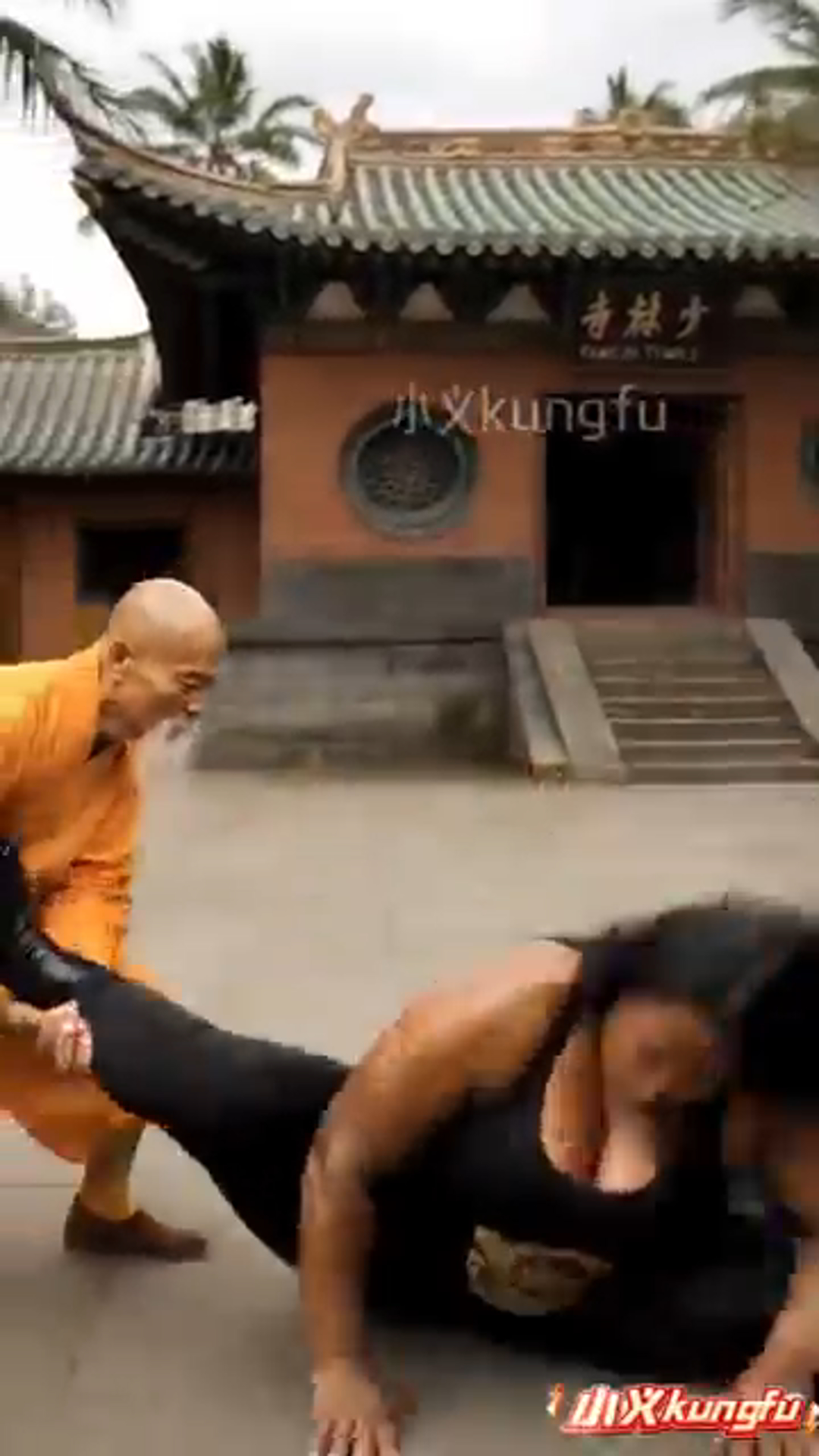 The Kicking Queen vs. The Shaolin Monk — She Tried, But He Barely Moved