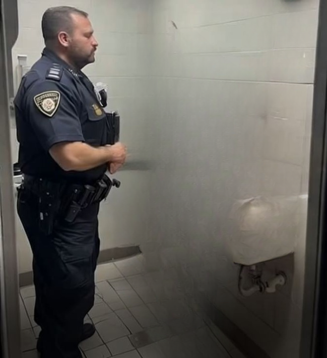 Police Officer Seen Leaving Station as Unreleased Footage Reveals Emotional Moment