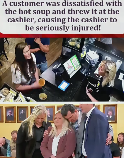 Customer Loses Control Over Soup Temperature — Cashier Left Badly Injured in Shocking Attack! 