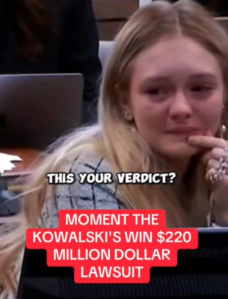  “Tears in the Courtroom: The Moment the Kowalskis Won a Jaw-Dropping $220 Million Lawsuit!” 