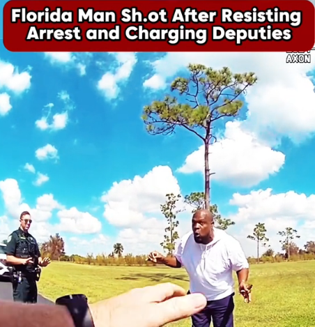 Florida Man Sh.ot by Deputies After Resisting Arrest and Charging at Officers — Bodycam Footage Released!