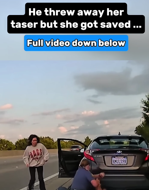 Terrifying Highway Struggle: Man Disarms Woman of Her Taser — But a Stranger’s Quick Action Saves Her Life
