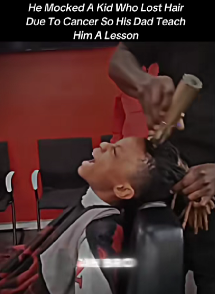 Dad Teaches His Son a Powerful Lesson After He Mocked a Kid Who Lost Hair to Cancer