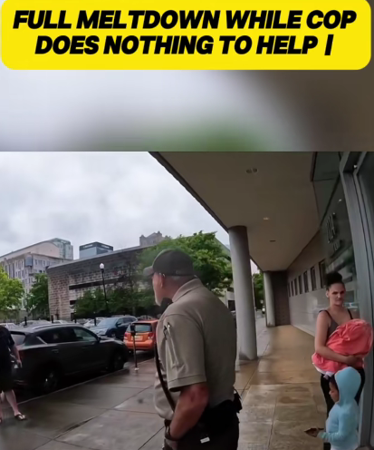 Officer Stands By As Mother Breaks Down in Public —Crowd Left Shocked