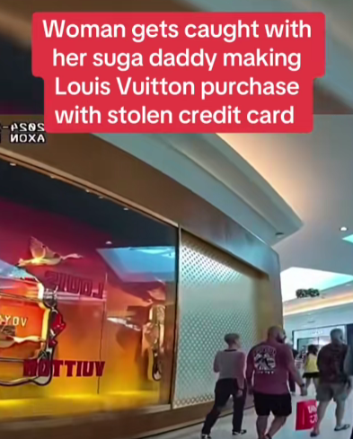 Luxury Shopping Gone Wrong: Woman and “Suga Daddy” Busted Using Stolen Credit Card at Louis Vuitton