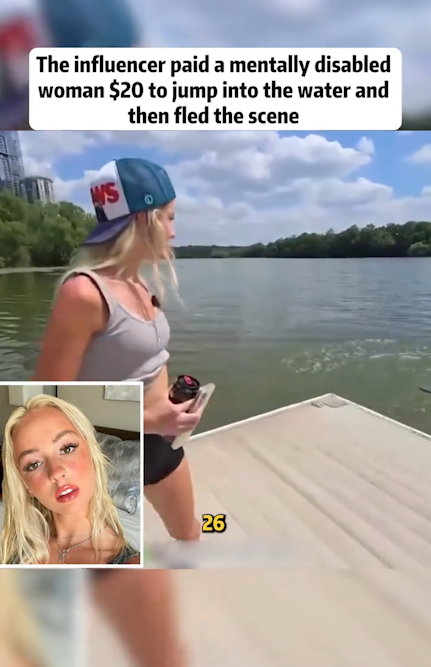 “Viral Lake Challenge Sparks Outrage After Influencer’s ‘$20 Dare’ Ends in Chaos ”
