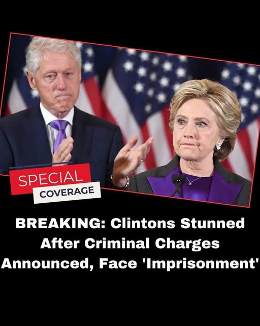 Clintons Stunned After Criminal Charges Announced, Face ‘Imprisonment’