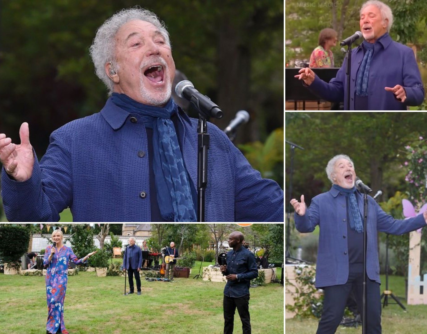 At 84, Sir Tom Jones returned to the stage and stunned everyone—not with lights or effects, but with a voice that carries decades of emotion. Every note of “I’ll Never Fall in Love Again” was rich, restrained, and impossibly human. The audience didn’t cheer—they leaned in, mesmerized by pure mastery.