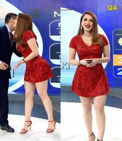 SB. TV Host Shows Off More Than She Wanted To, Try Not to Gasp..