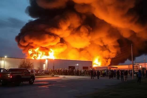 A few hours ago a big fire broke out in M… See more