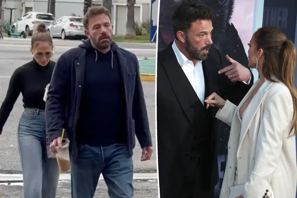 Jennifer Lopez fights with Ben Affleck on the street in front of the CAMERAS, they curse each other !